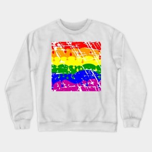 Rainbow Dripping Paint Crewneck Sweatshirt